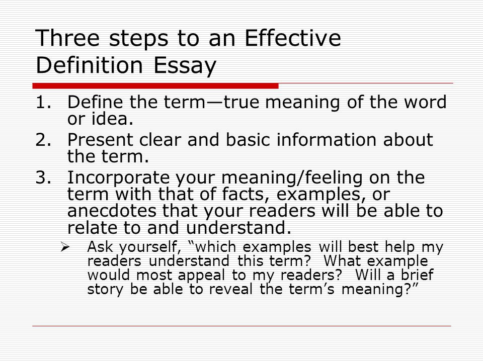 Some Good Definition Essay Topics